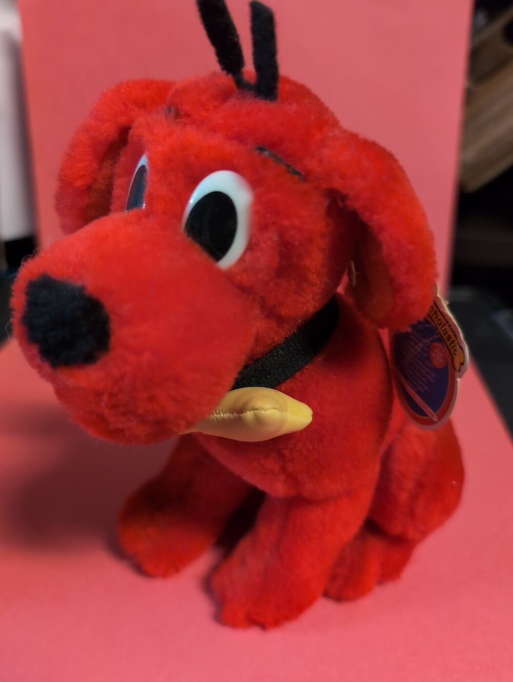 VTG Clifford The Big Red Dog Plush Scholastic Nanco 2001 NWT 7"